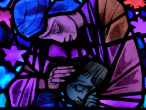 Compassion stained glass